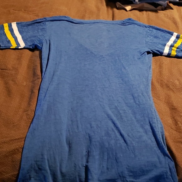 Short sleeve blue FMF burnout top - Picture 2 of 3